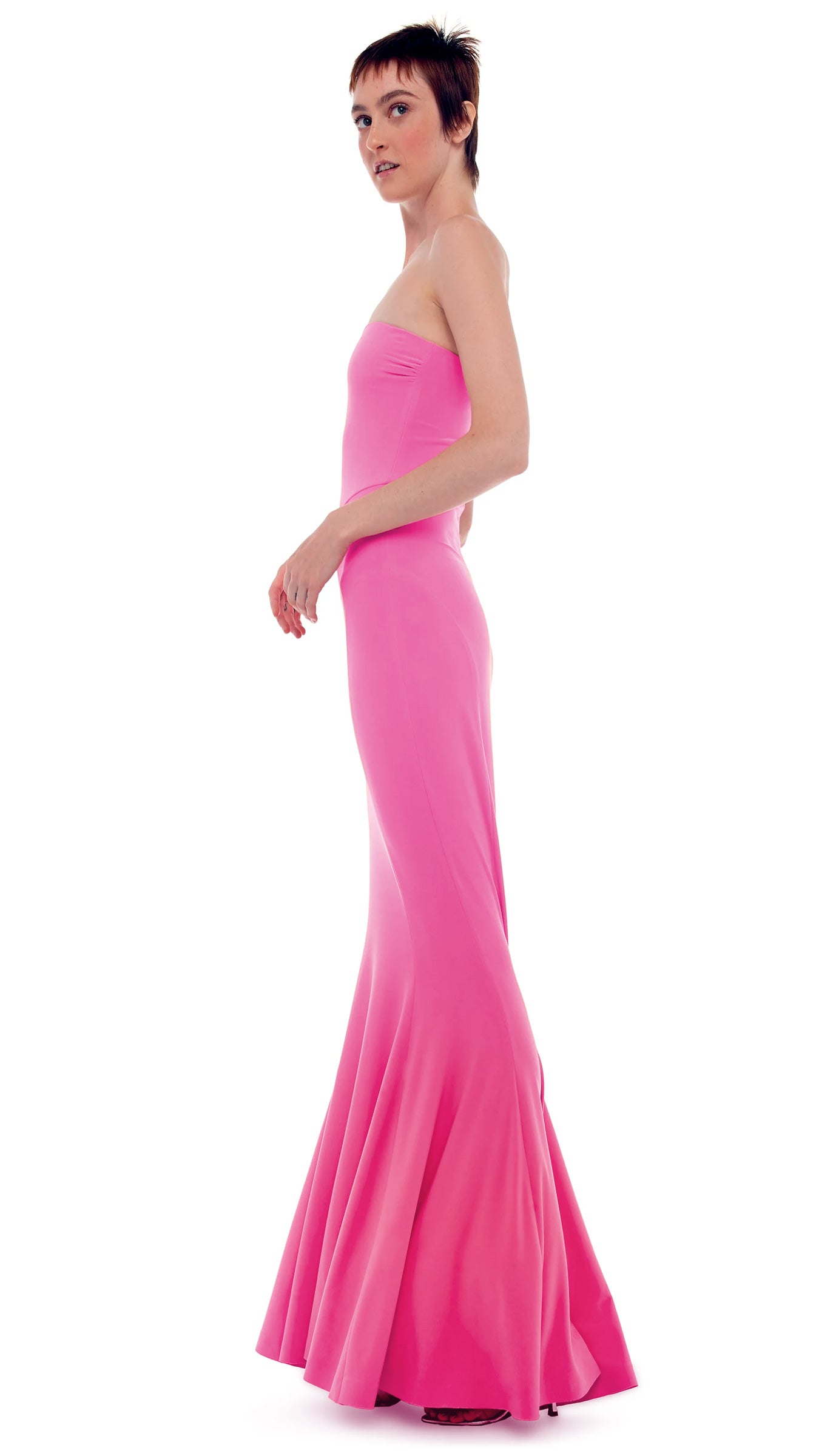 STRAPLESS FISHTAIL GOWN – Norma Kamali